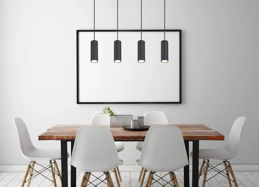 Globo Robby Hanglamp - 4x GU10 - Zwart - afbeelding 6 van 6