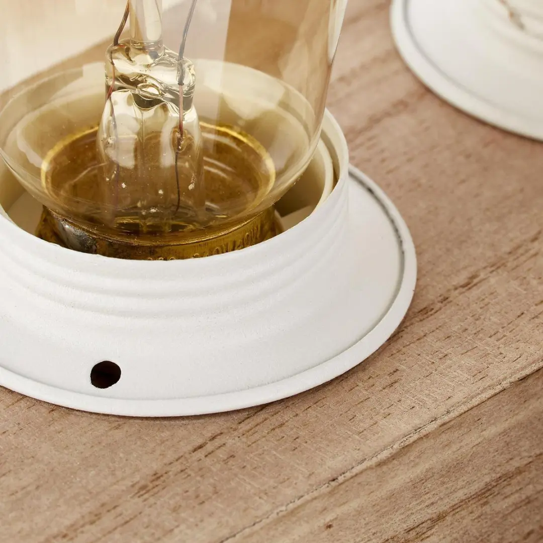 Brilliant Whitewood Tafellamp - 4 Lichtpunten - Hout/Wit