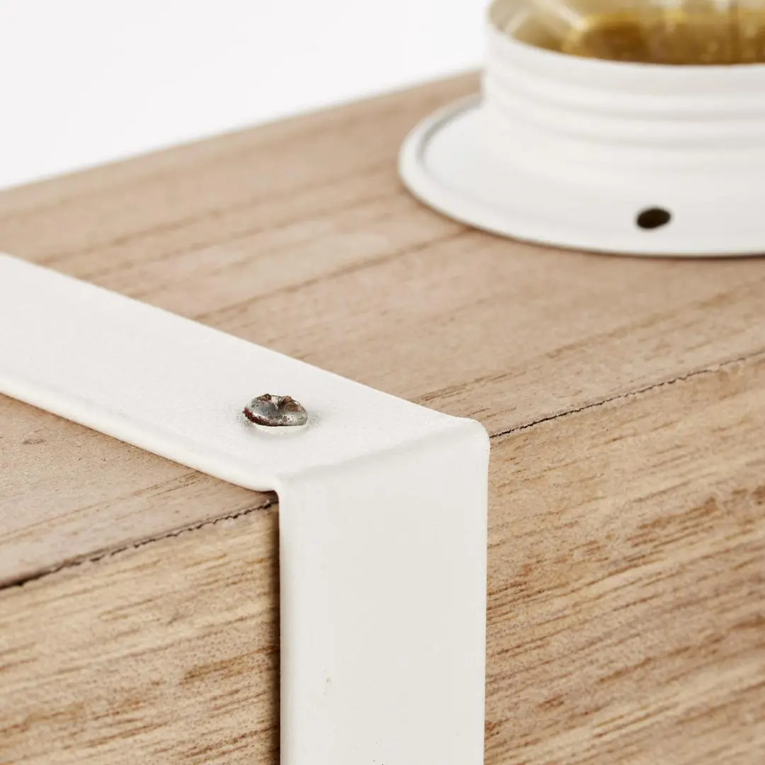 Brilliant Whitewood Tafellamp - 4 Lichtpunten - Hout/Wit