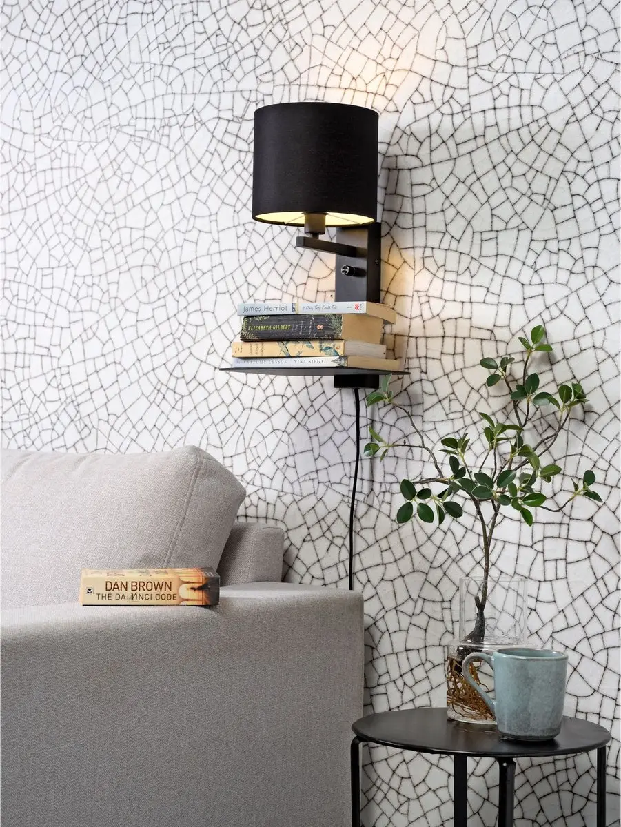 it's about RoMi Wandlamp Florence - Zwart