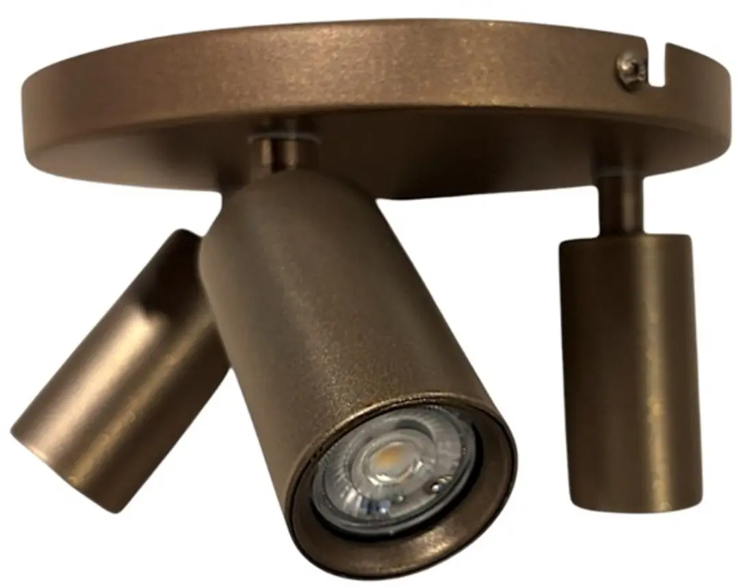 Freelight Spot Scolo 3 2x Warm Wit Licht - Ø15cm - Brons/Messing