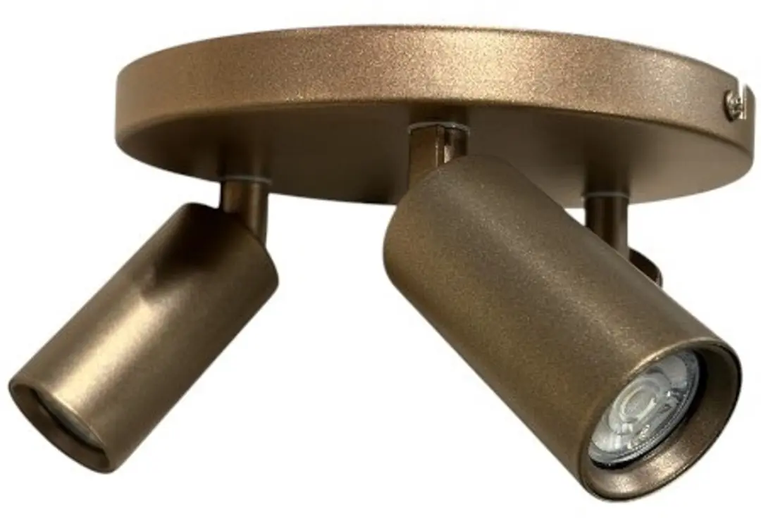 Freelight Spot Scolo 3 2x Warm Wit Licht - Ø15cm - Brons/Messing