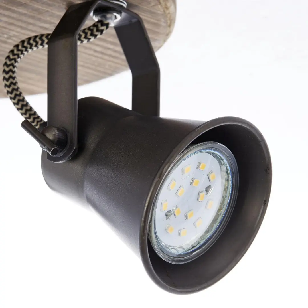 Brilliant SEED Plafondspot 3x - Ø28cm - Bruin/Zwart