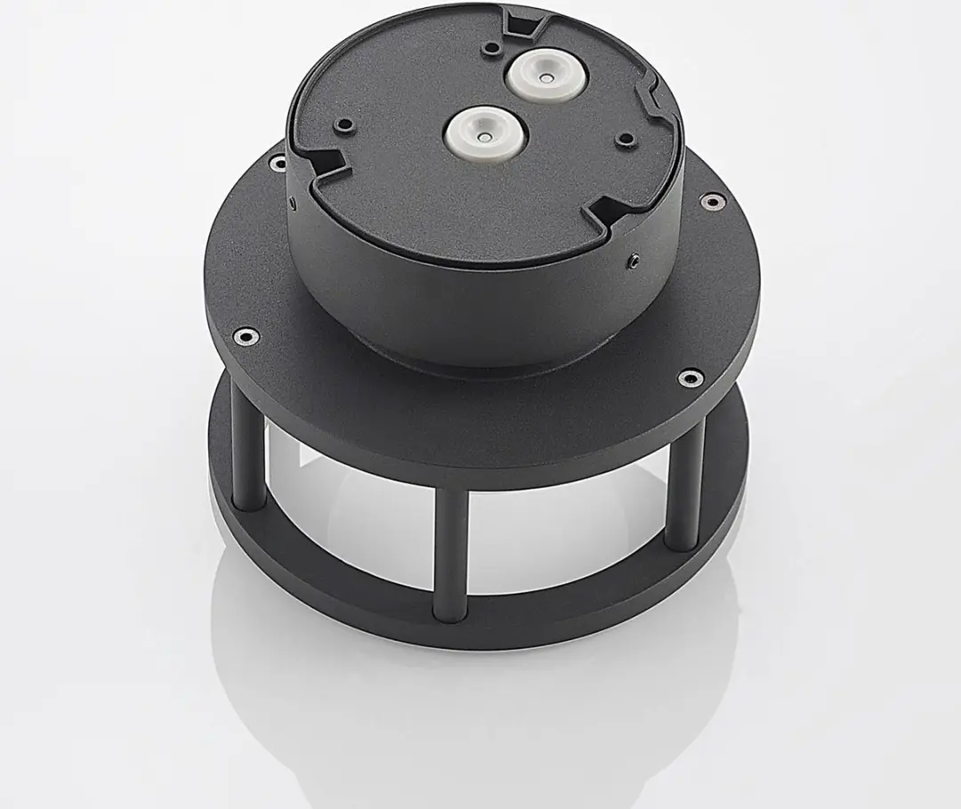 Lucande Plafondlamp 1 Licht - Ø17cm - Donkergrijs