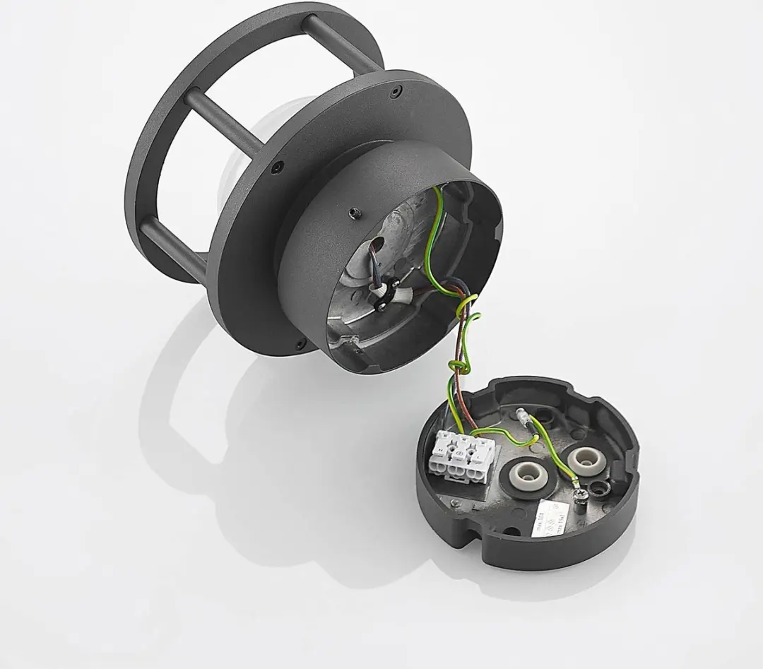 Lucande Plafondlamp 1 Licht - Ø17cm - Donkergrijs