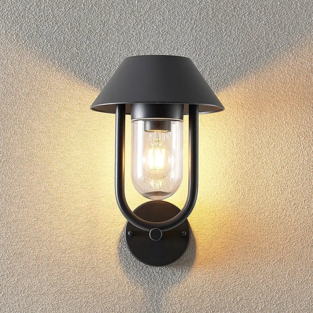Lucande Wandlamp Buiten 1 Licht E27 - 33cm - Donkergrijs