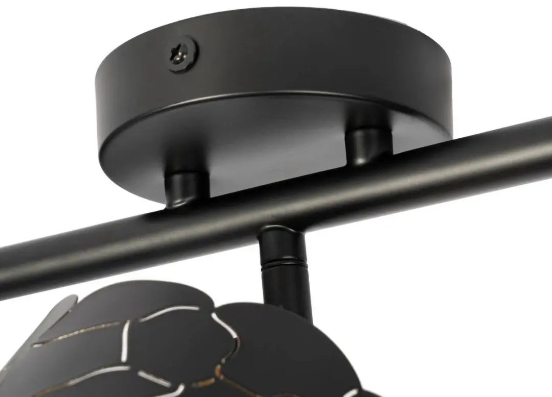 Lindby Plafondlamp 3-Lichts Metaal - Zwart/Goud