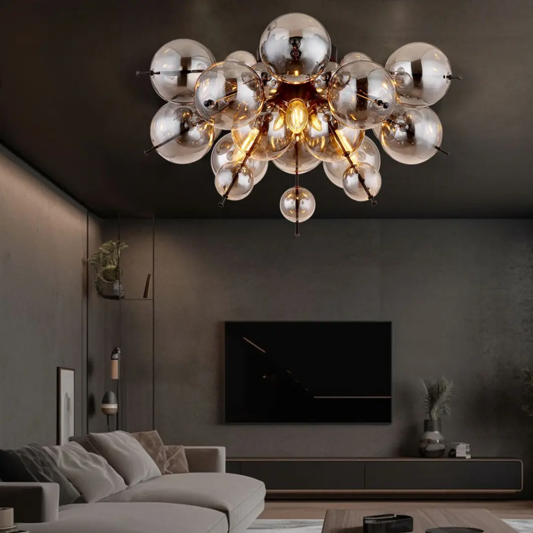 Globo Plafondlamp 3 Vlammen - 55x28cm - Grijs
