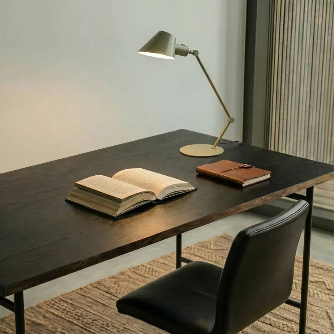 Lindby Bureaulamp Metaal Lichtgroen 64cm - E27