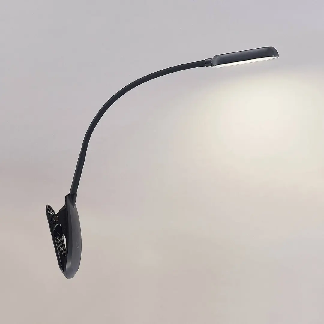 PRIOS Klemlamp met dimmer 4W - Zwart - afbeelding 6 van 6