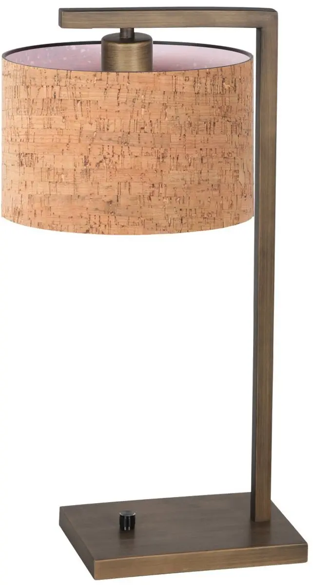Steinhauer Stang 4900BR Bronzen Tafellamp - 40W - Beige