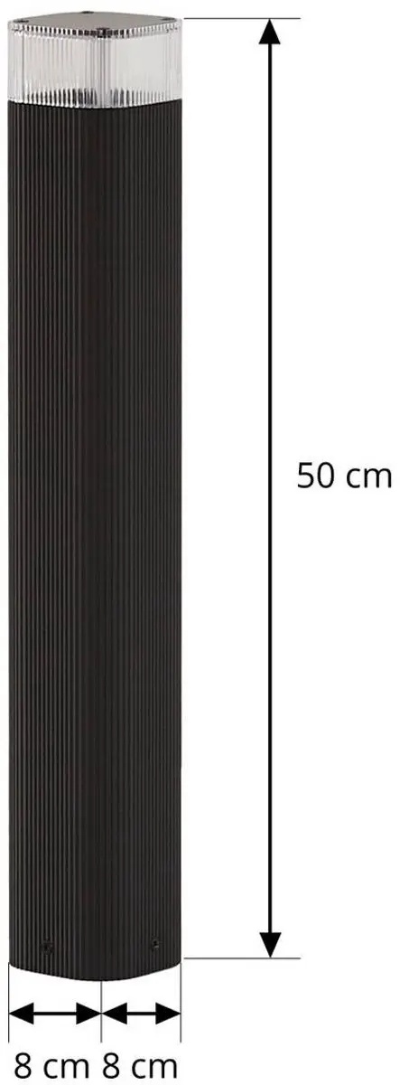 Lindby Tuinpadverlichting Metaal Acryl GU10 10W - Zwart