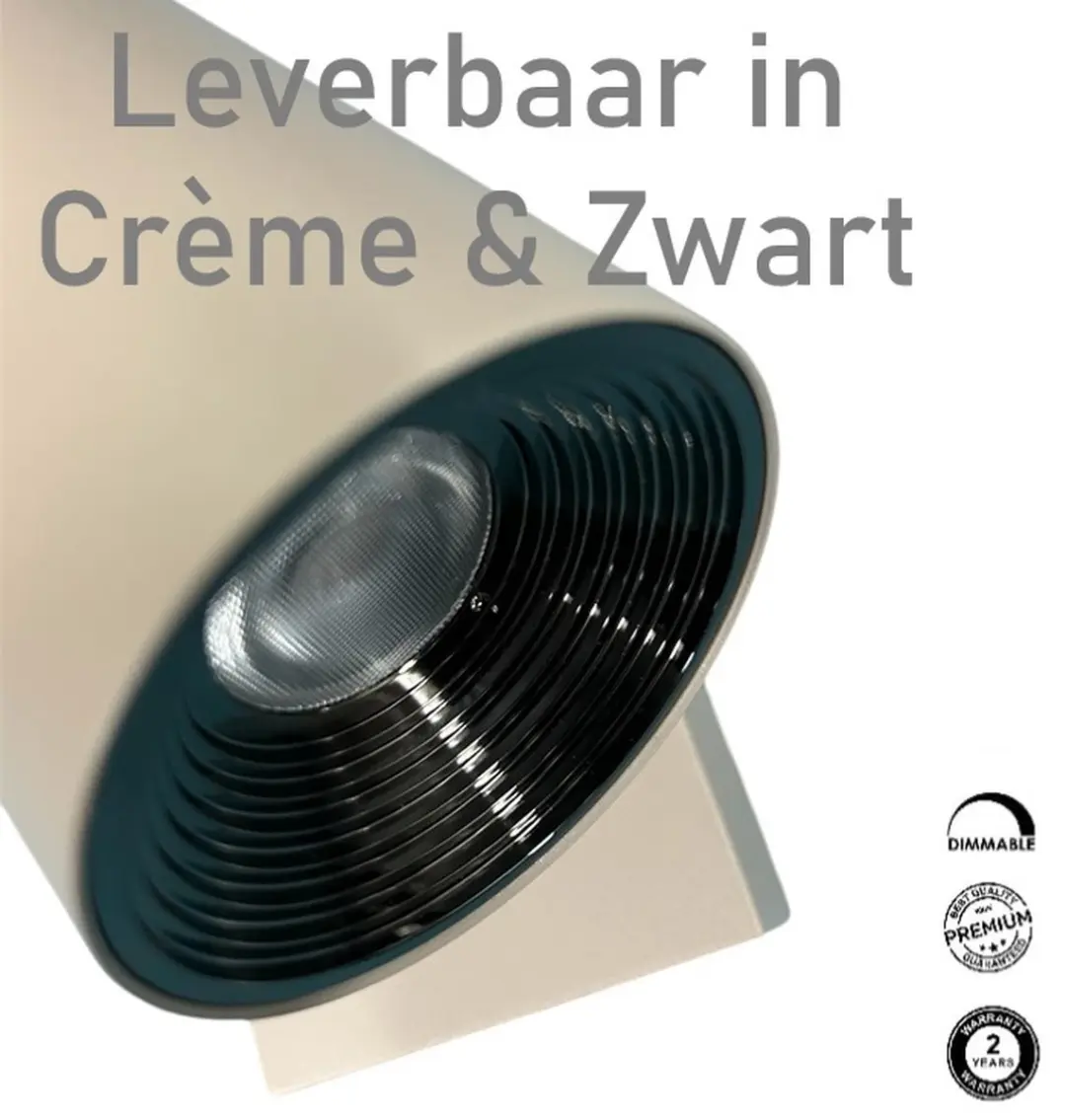 Freelight Picchio LED Wandlamp 5.4W - Crème & Zwart - 2700K