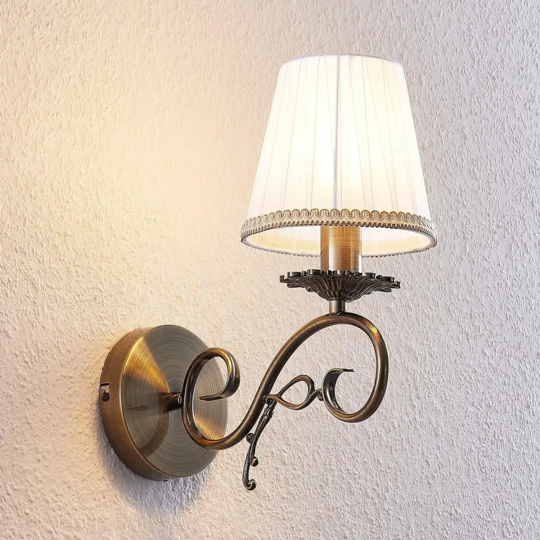 Lindby Wandlamp Textiel Metaal E14
