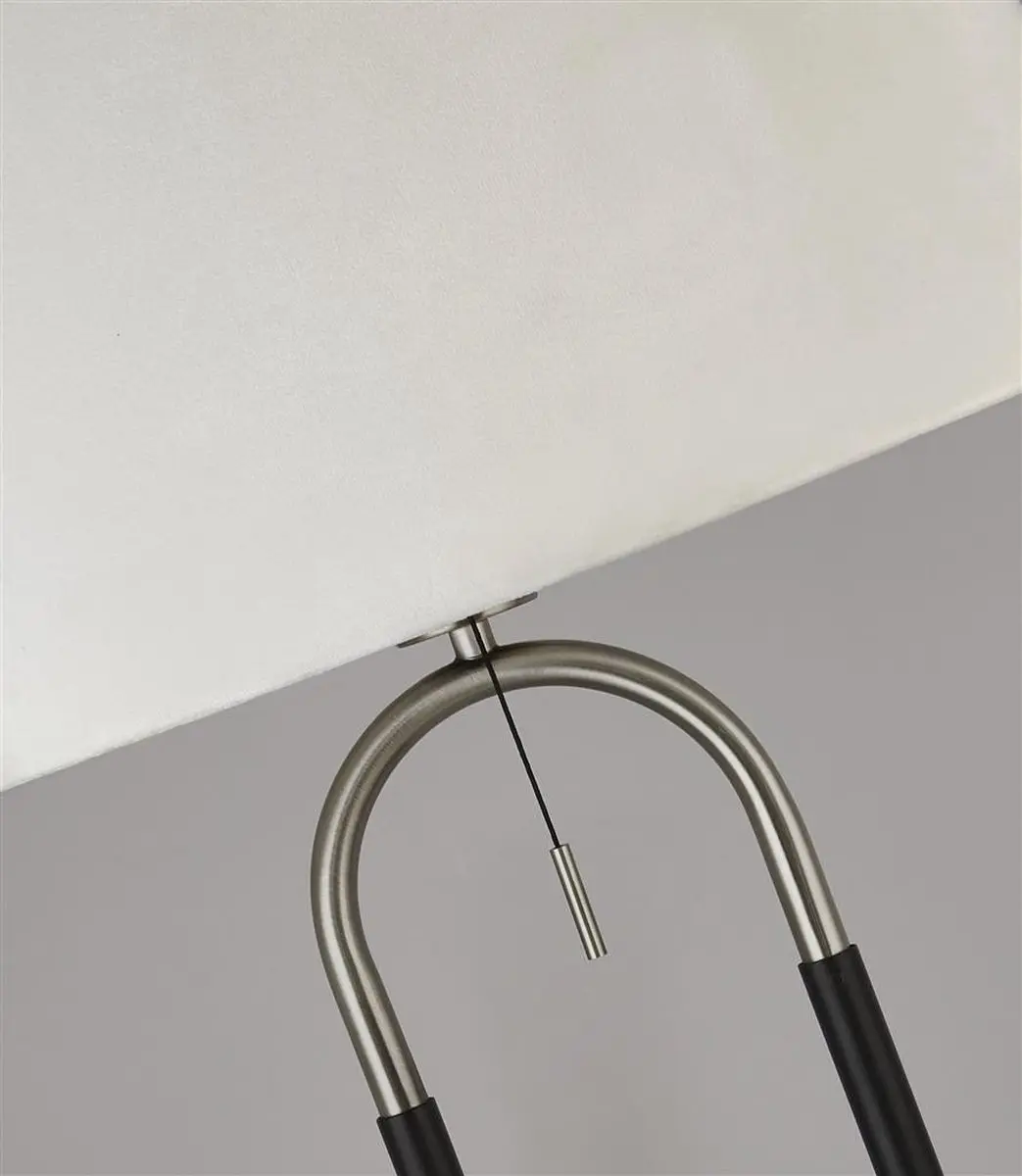 Searchlight Jazz Vloerlamp - Zilver