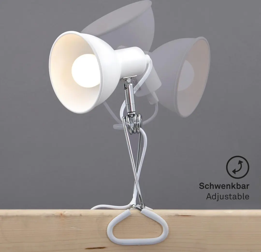 Briloner Fix Klemlamp E14 - 4 Lichtpunten - 140cm Snoer - Wit