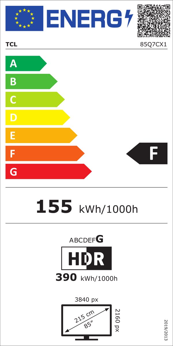 TCL 85Q7C - 85 inch - 4K QD-MiniLED - 2025