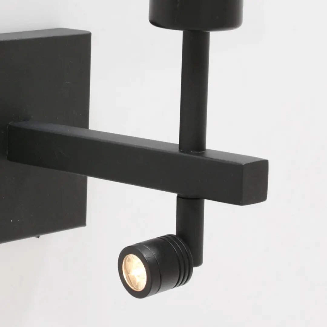Steinhauer Stang 3702ZW Wandlamp - 2 Lichtpunten - Zwart