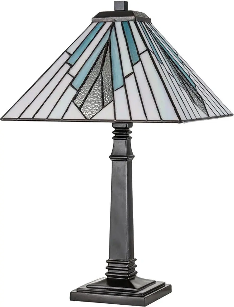 Elstead Tiffany LED Tafellamp Alderley - Dimbaar 60W - Vintage Bronze