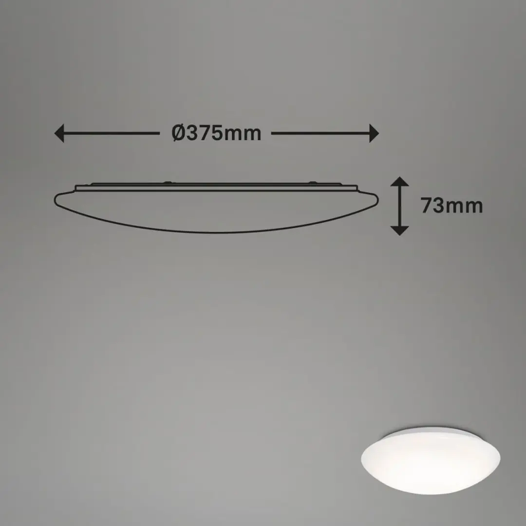 Briloner Elipso LED Plafondlamp - Bewegingsmelder Ø38cm