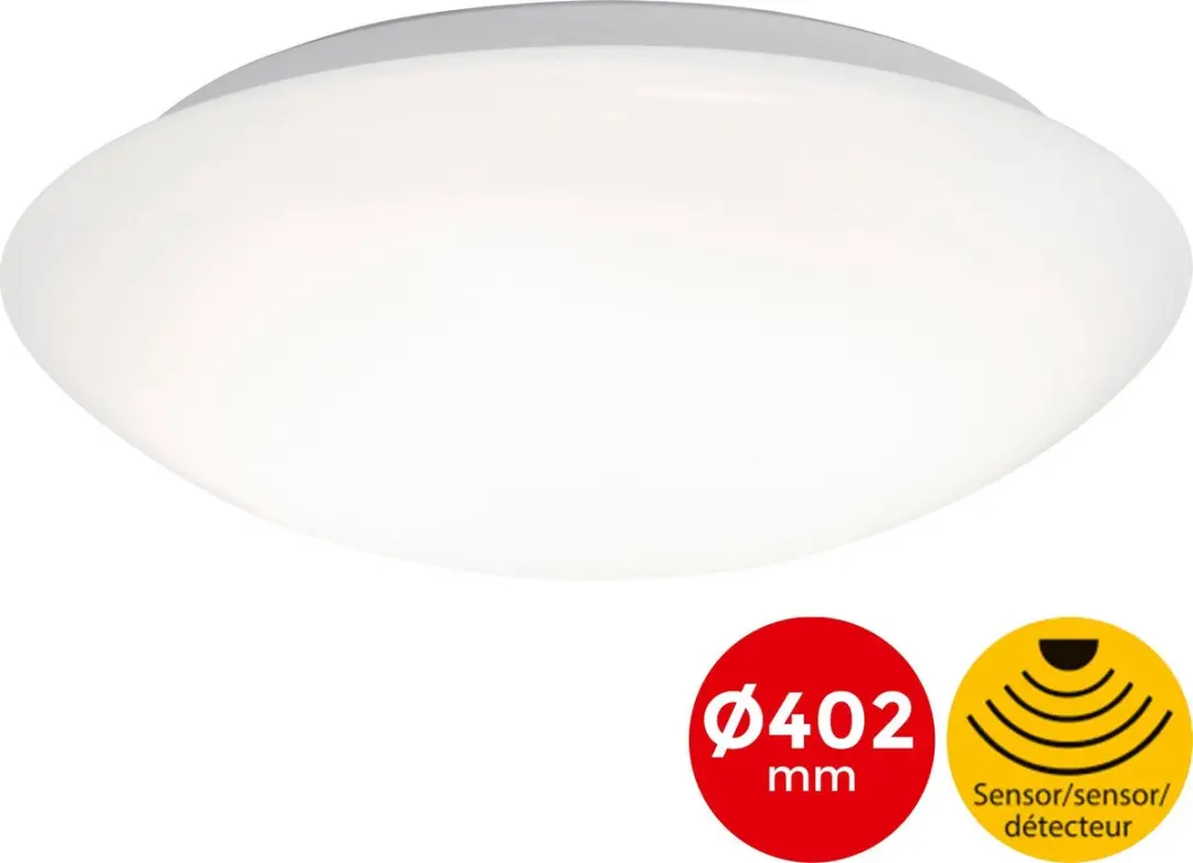 Briloner Elipso LED Plafondlamp - Bewegingsmelder Ø38cm