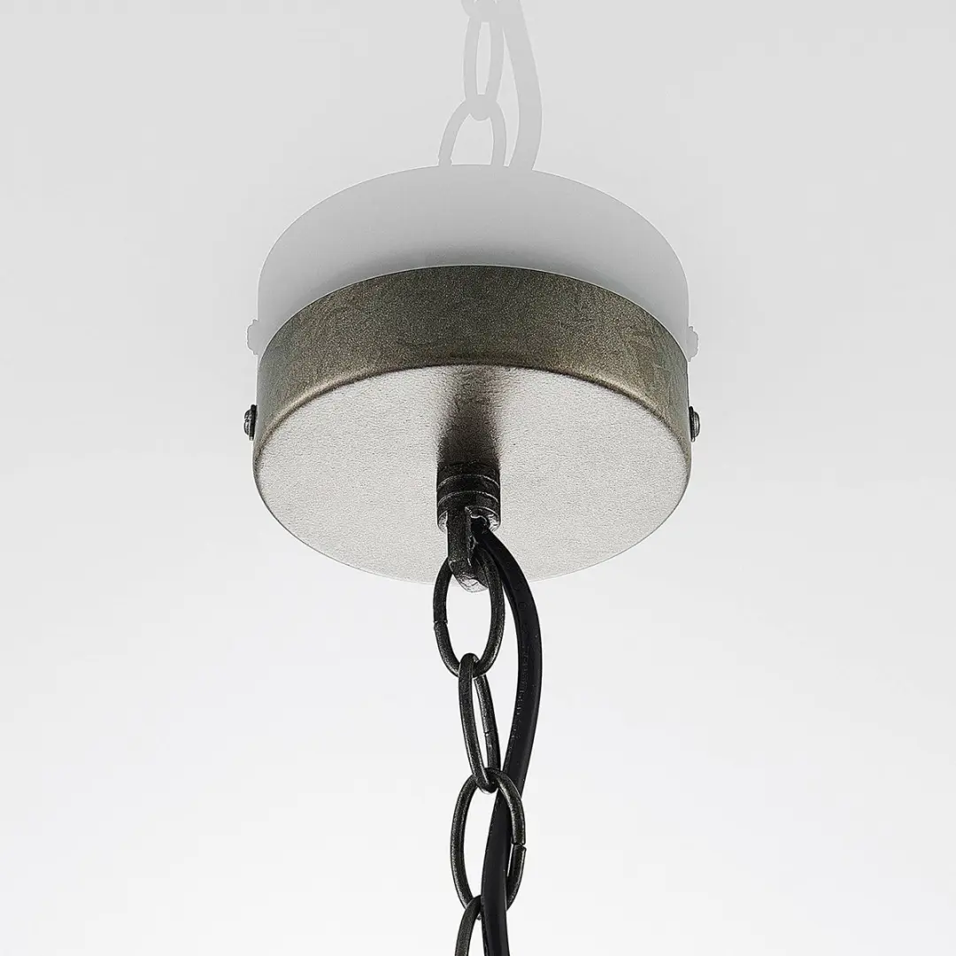 Lindby Hanglamp IJzerhout 1 Licht - E27 - Ø45cm - Metallic Groen