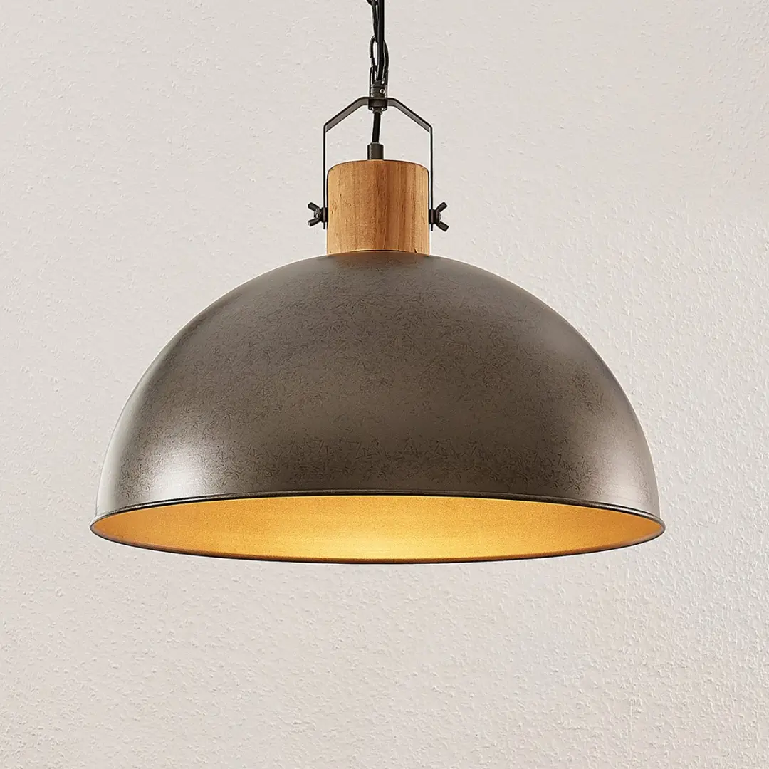 Lindby Hanglamp IJzerhout 1 Licht