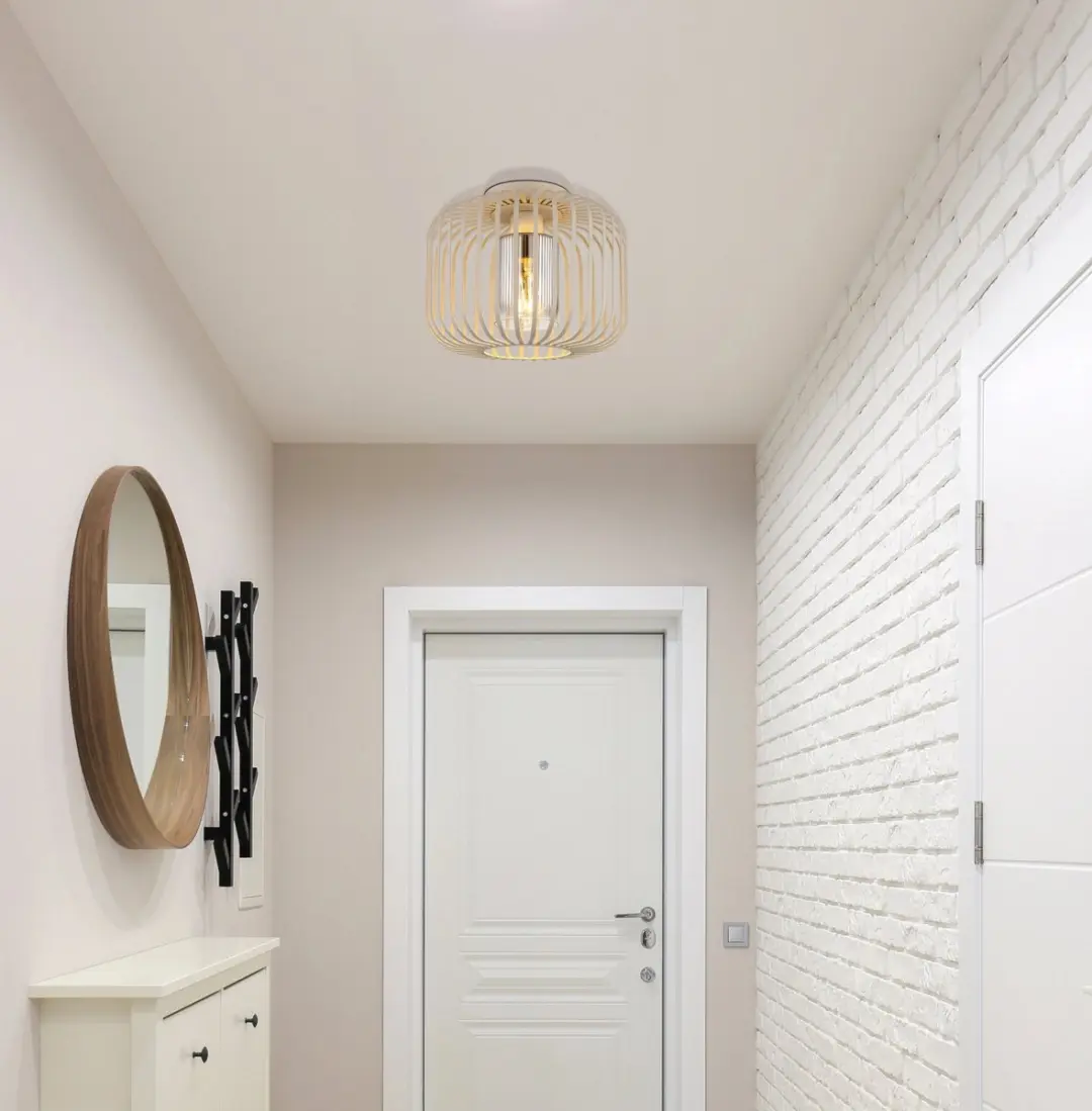 Globo Alfred Plafondlamp Beige - Ø28cm - E27