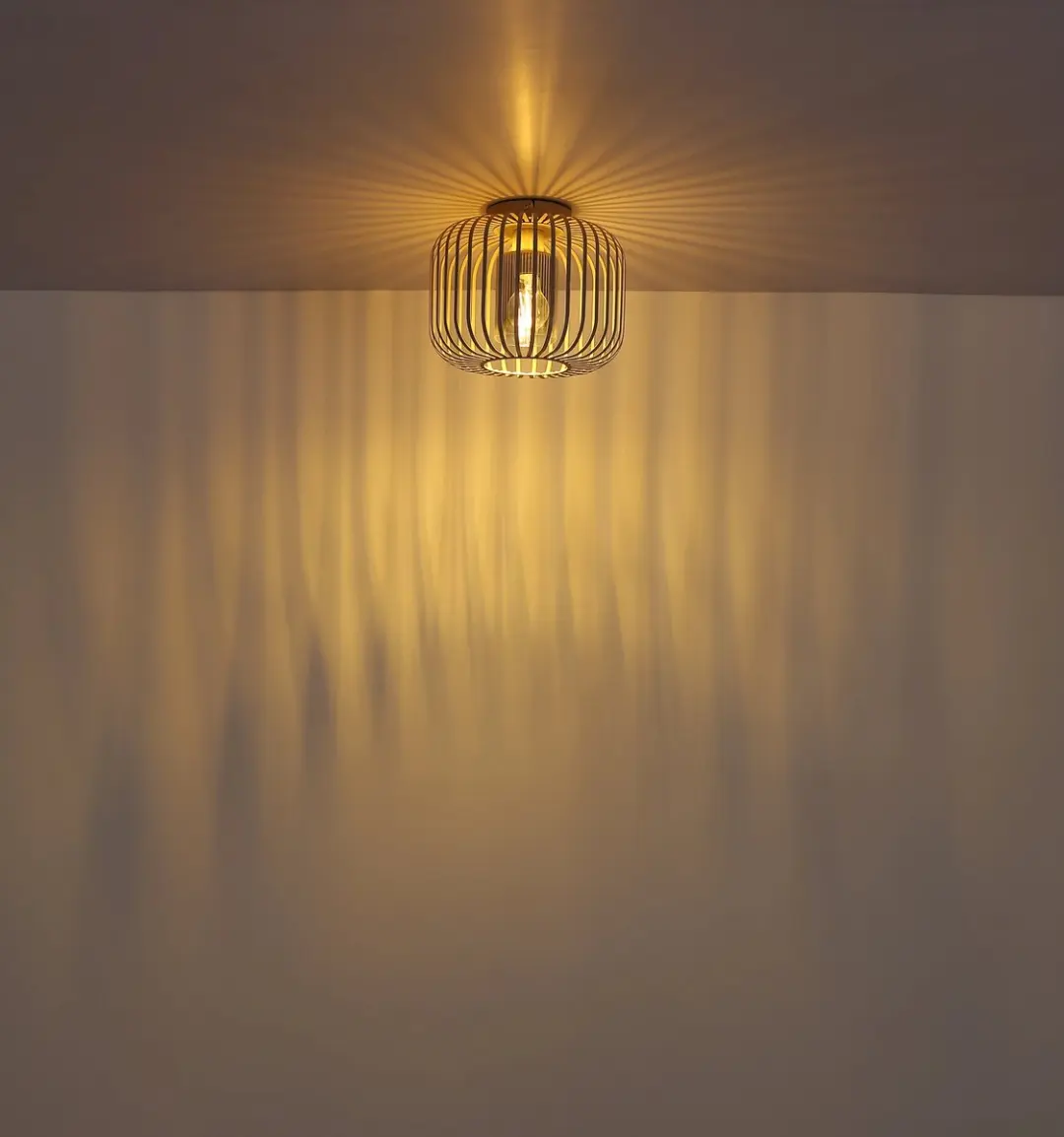 Globo Alfred Plafondlamp Beige - Ø28cm - E27