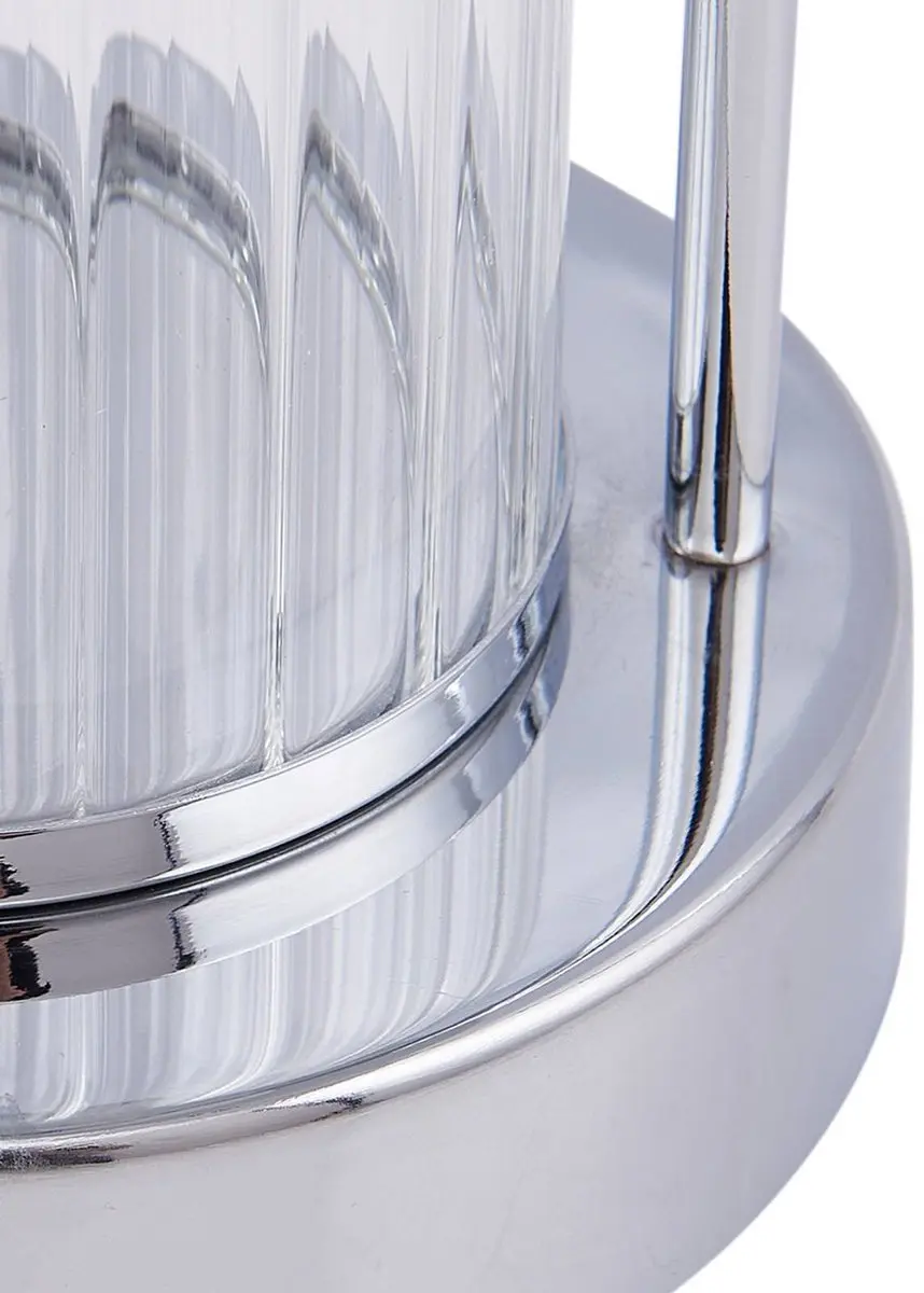Lindby LED Tafellamp CCT - 1 Lichtpunt - Chroom/Transparant