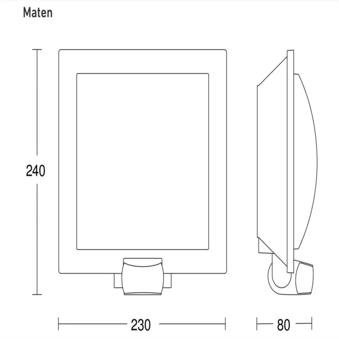 Steinel Sensor Buitenlamp L 20 S - 60W - Zilver - afbeelding 6 van 6