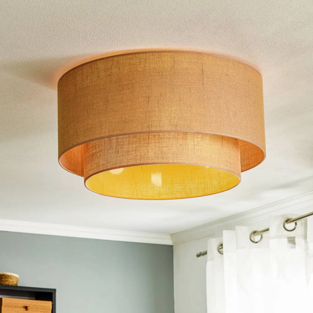 Euluna Plafondlamp 3-Lichts - Ø60cm - Jute - afbeelding 6 van 6