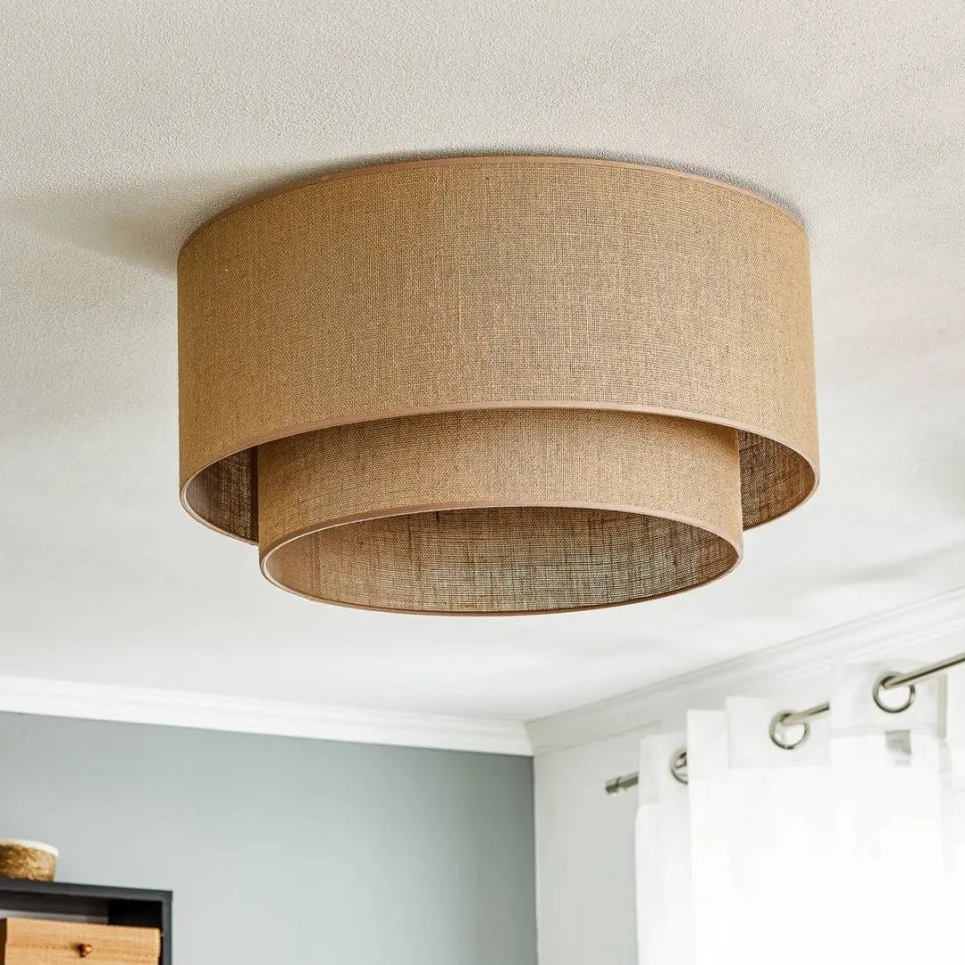 Euluna Plafondlamp 3-Lichts - Ø60cm - Jute