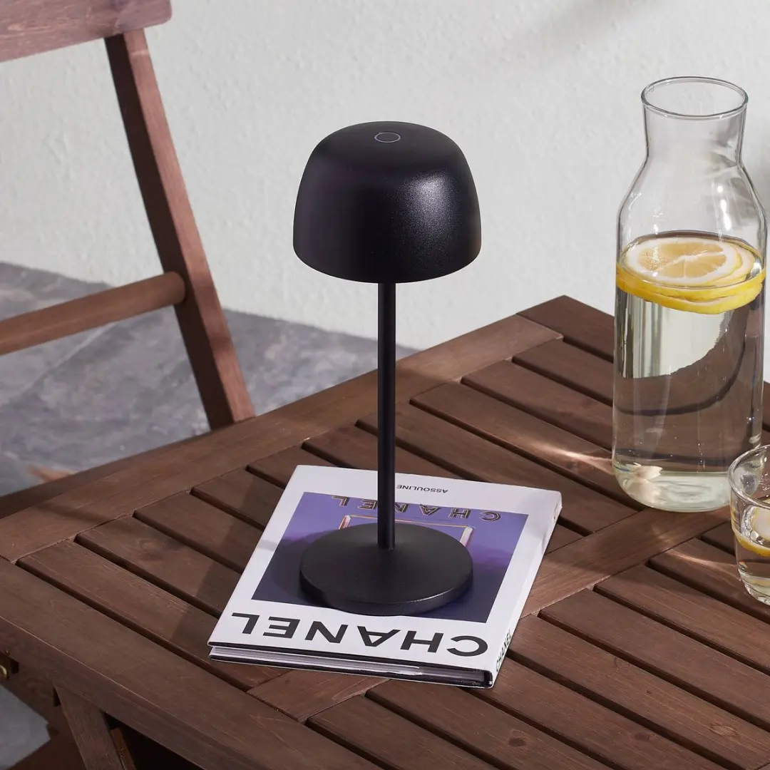 Lindby Terraslamp Zwart - 1 Lichtpunt - 10.5cm - 150K