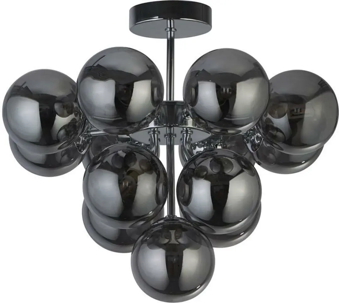 Searchlight Plafondlamp Berry Globe 13x7W - Zwart