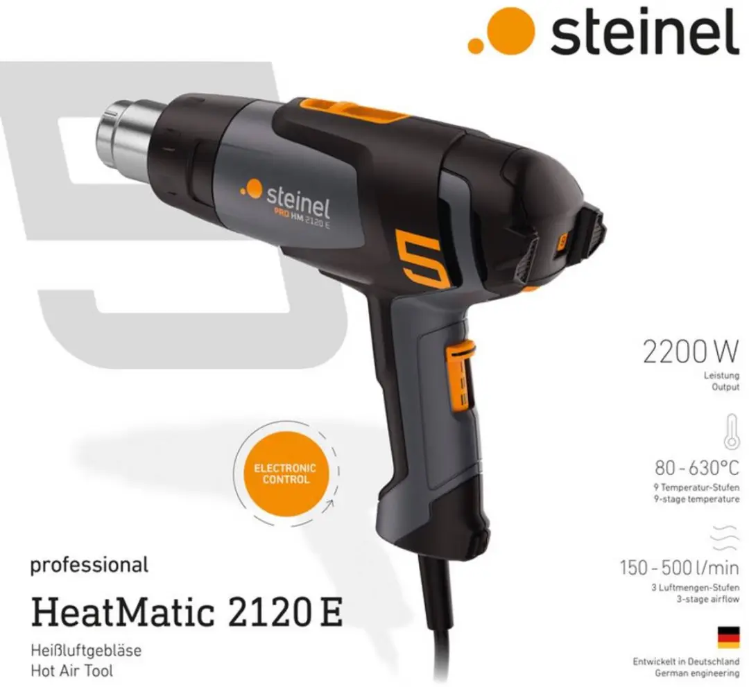 Steinel HM 2120 E Heteluchtpistool 2200W - 9 standen