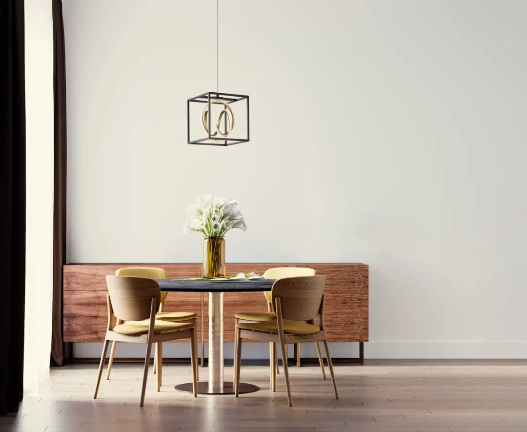 Fischer & Honsel Gisi Hanglamp - 3 Lichtpunten 15W - Zwart/Goud
