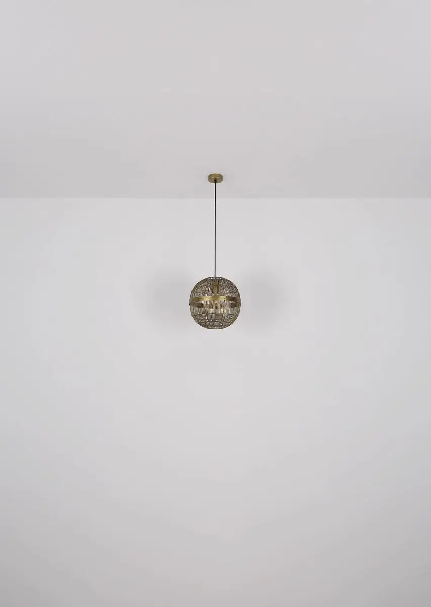 Globo Hermi II Hanglamp - Brons - Ø40cm - E27 - afbeelding 6 van 6