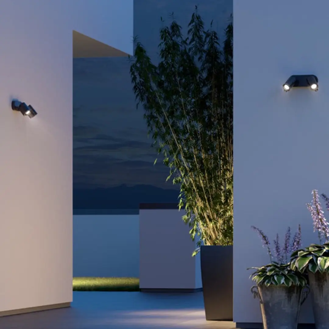 Steinel DUO LED-Spot Wandlamp Antraciet - 2 Lichtpunten