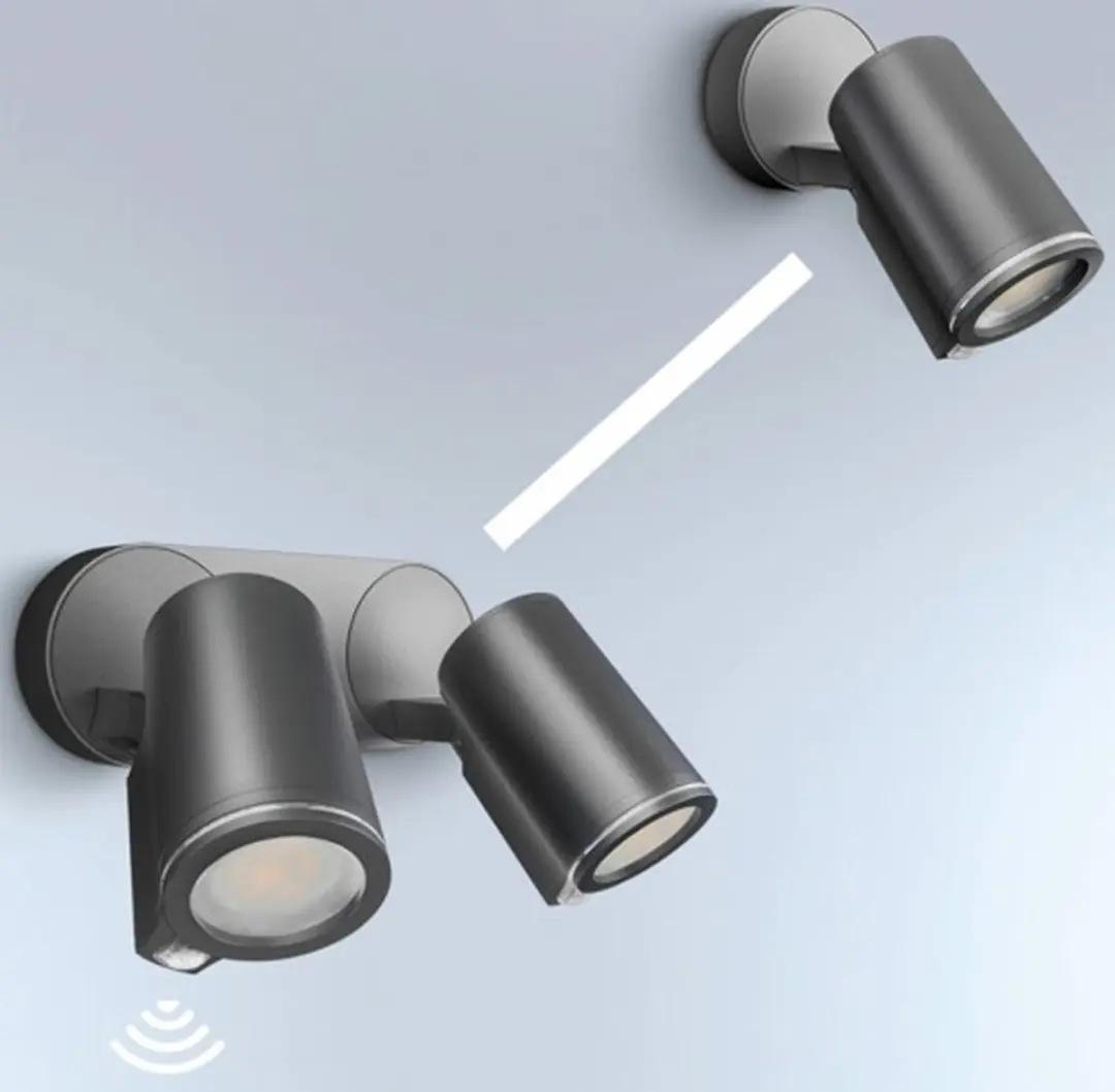 Steinel DUO LED-Spot Wandlamp Antraciet - 2 Lichtpunten