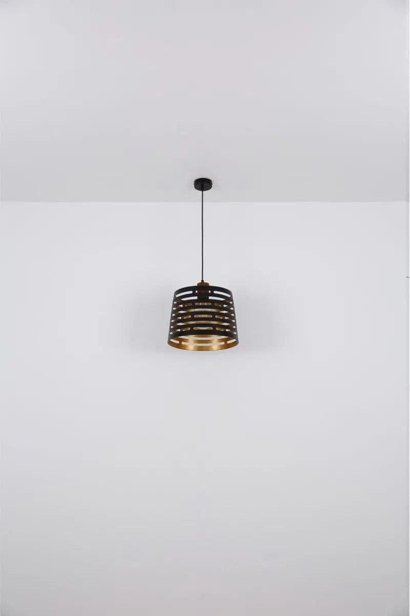 Globo Ablona Hanglamp - Zwart Ø35cm E27