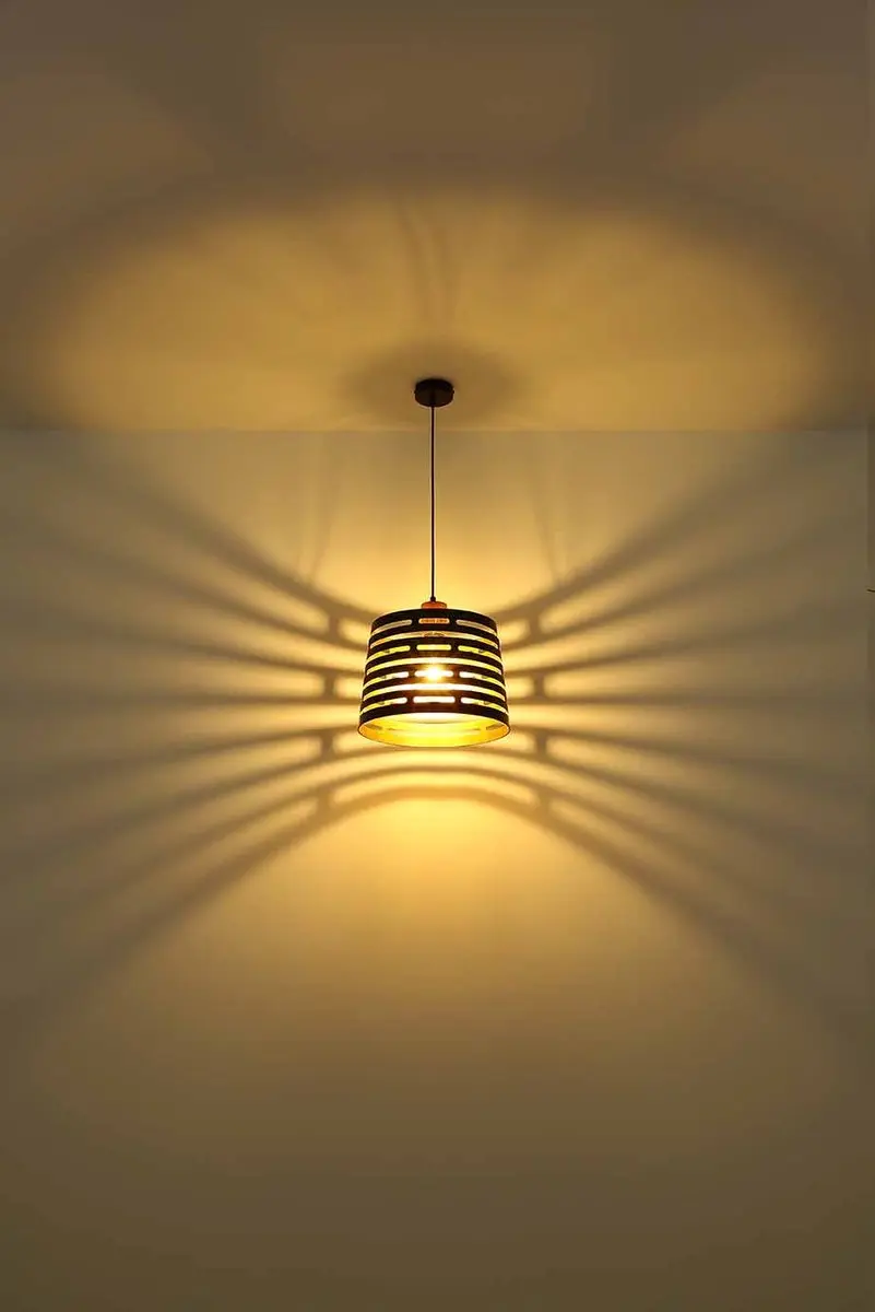 Globo Ablona Hanglamp - Zwart Ø35cm E27