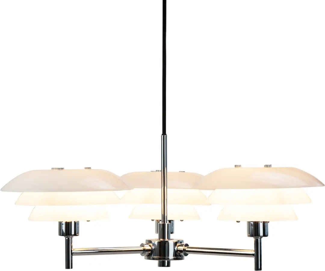 Dyberg Larsen DL20 G9 Kroonluchter 3x33W 50cm - Zilver