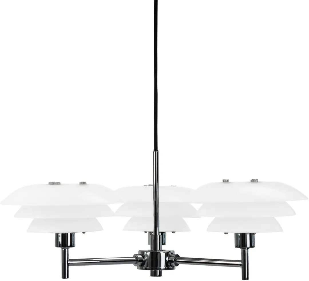 Dyberg Larsen DL20 G9 Kroonluchter 3x33W 50cm - Zilver