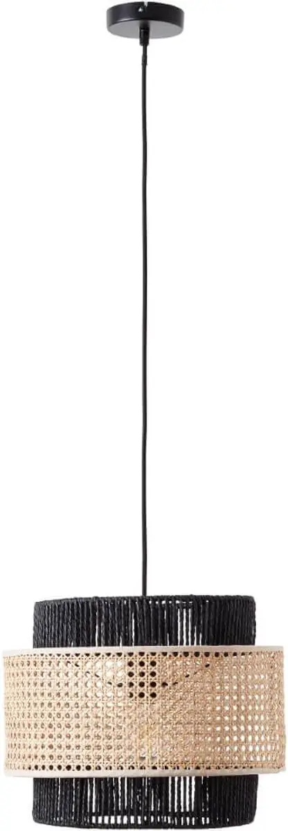 Brilliant Arles Hanglamp - Beige/Zwart - Ø36cm