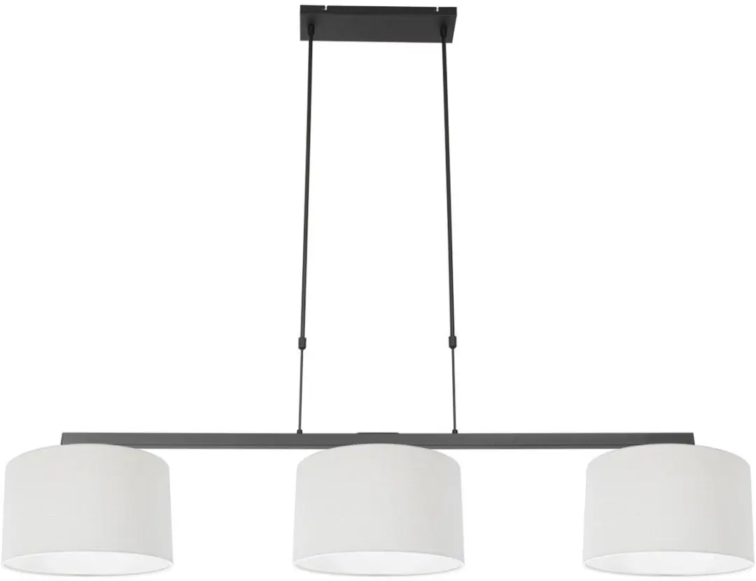 Steinhauer 3-lichts Hanglamp Zwart