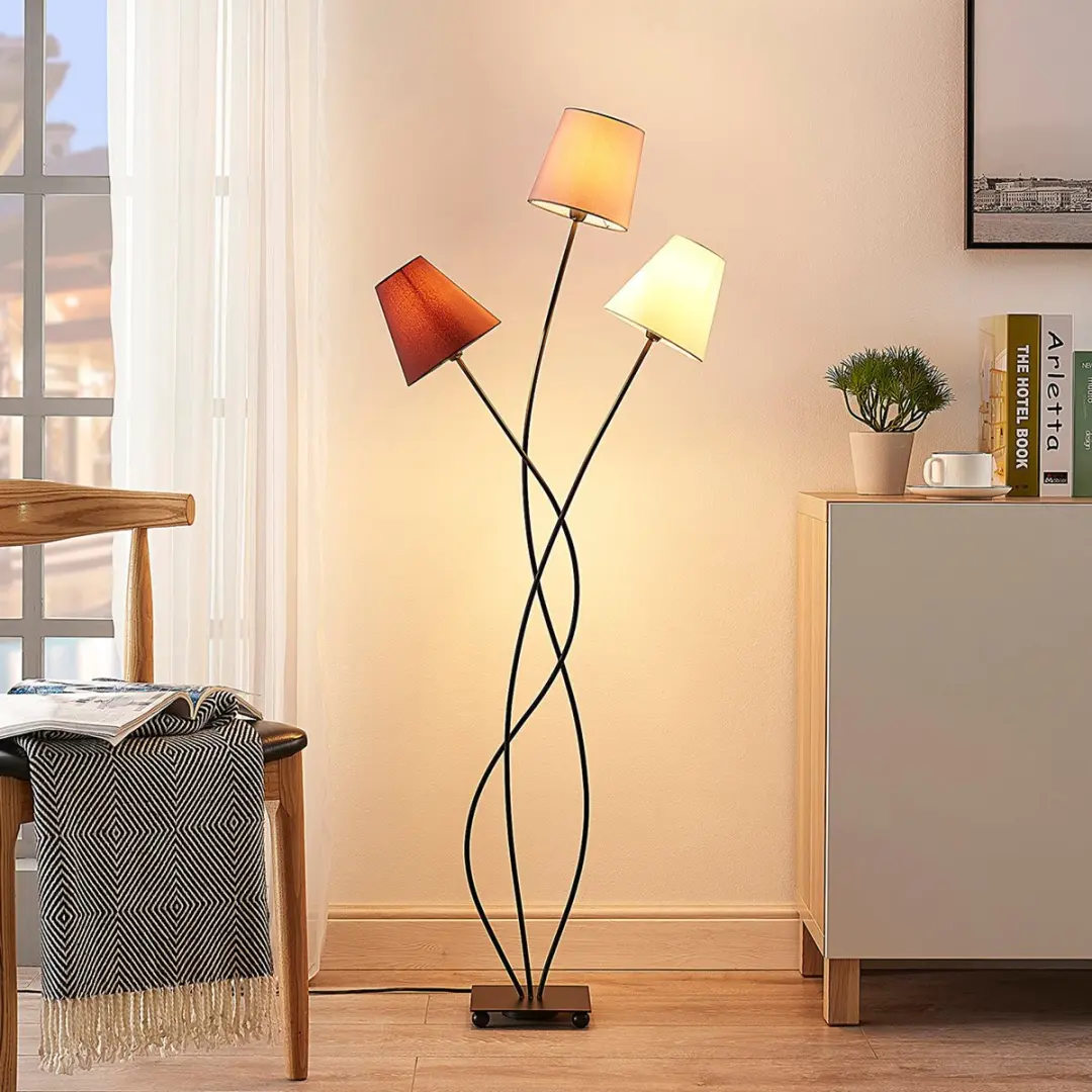 Lindby Vloerlamp 3-lichts Melis+