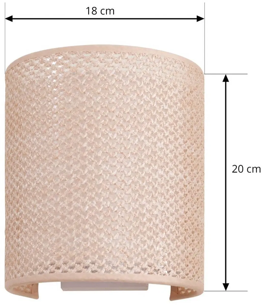 Lindby Wandlamp 1 Licht E27 Beige
