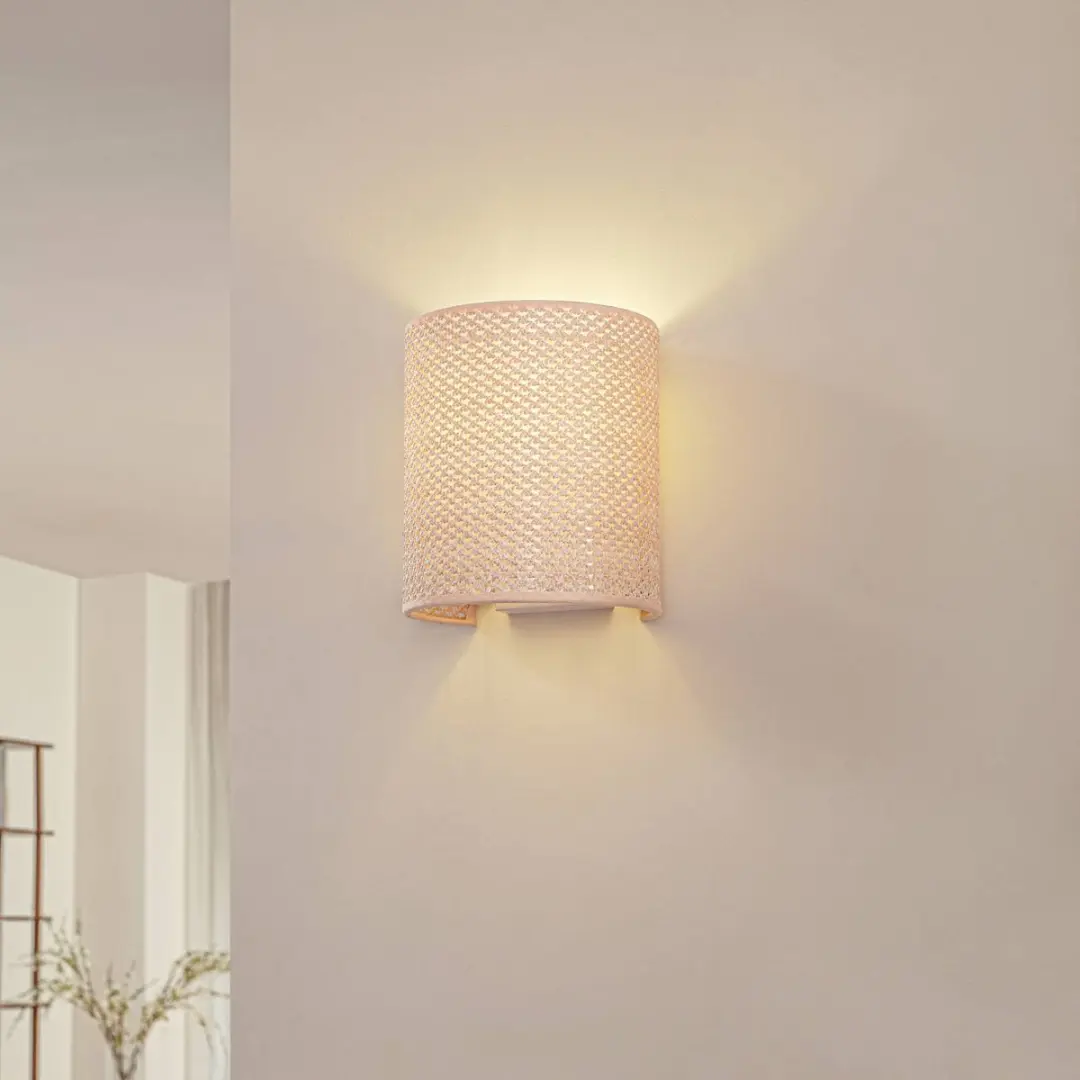 Lindby Wandlamp 1 Licht E27 Beige