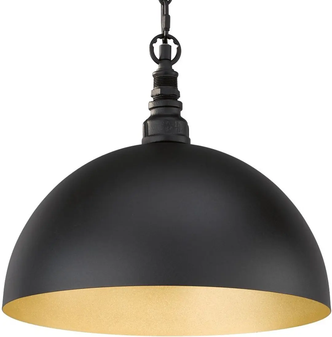 Fischer & Honsel Hanglamp Leitung Ø35cm - Zwart